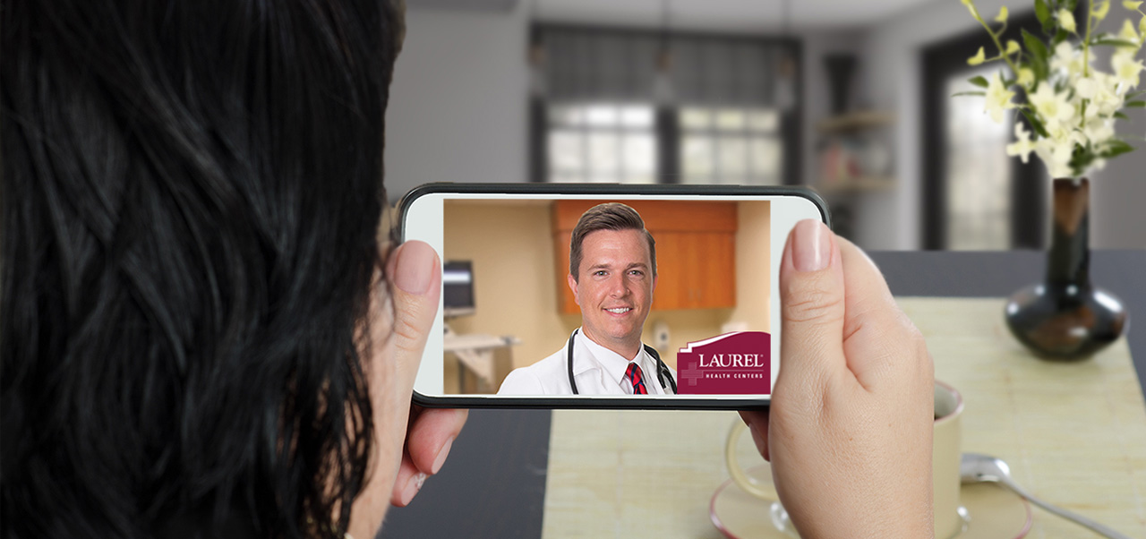Telemedicine appointment with the Laurel Health Centers