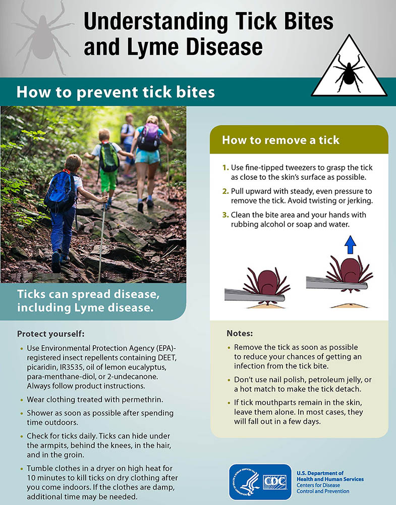 Tips for Preventing Tick Bites & Lyme Disease from the CDC