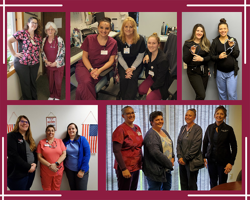 Collage of Laurel Health Nurses from Across the Health System