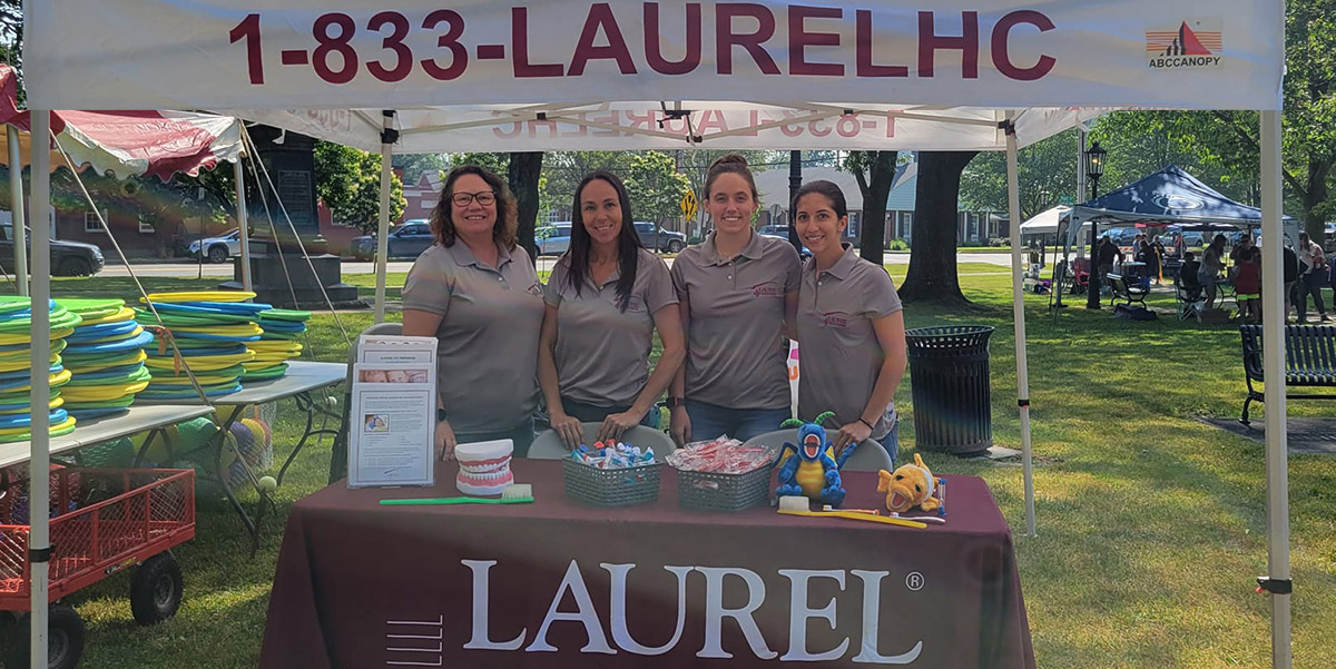 Laurel Health Staff Providing Community Health Outreach at Children's Health Fair